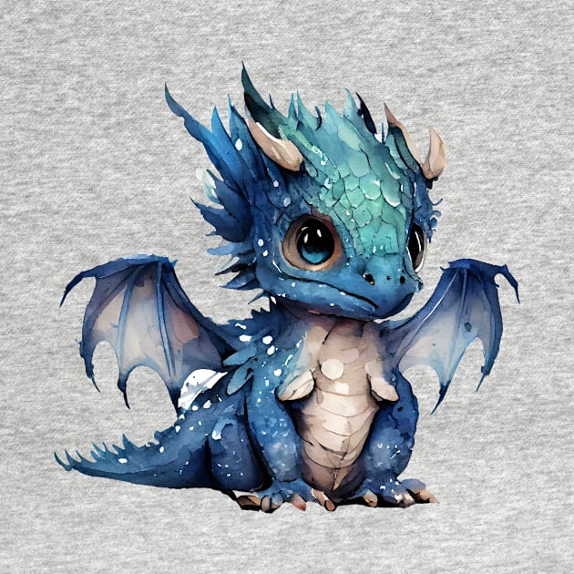 Blue dragon by DreamLoudArt